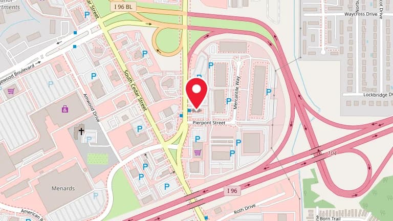 Street map showing Big Boy Lansing at 6525 S Pennsylvania Ave