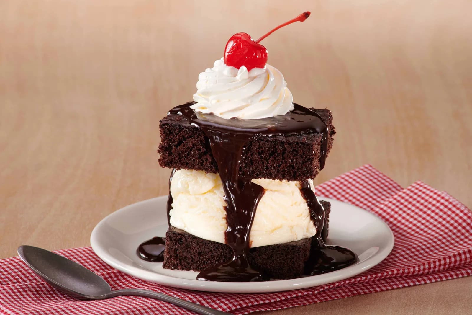 Hot Fudge Ice Cream Cake