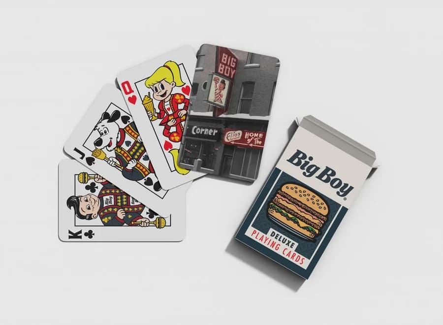 Big Boy Neon Sign - Deck of Cards