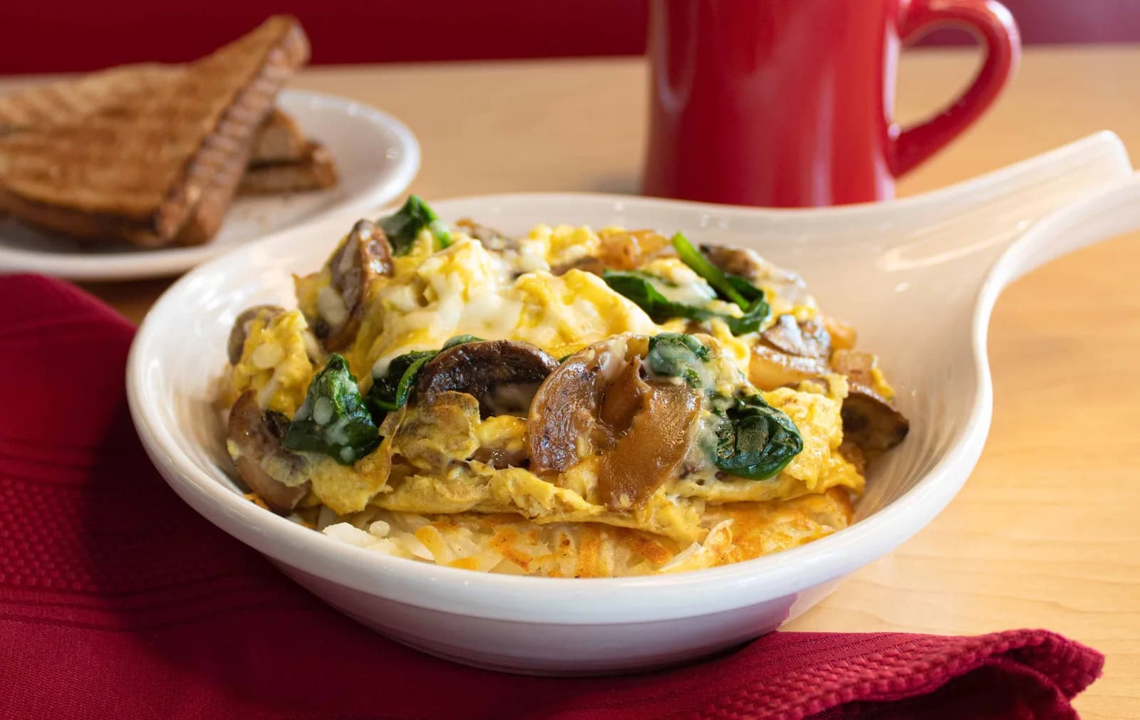 Mushroom Swiss Scramble