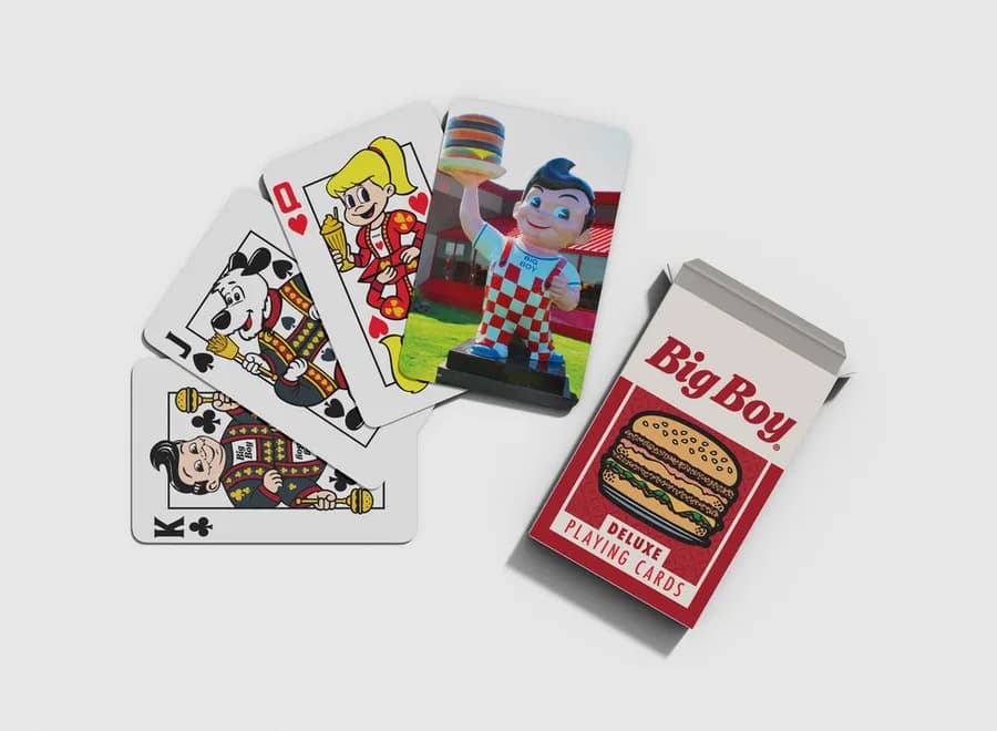 Classic Big Boy Statue - Deck of Cards